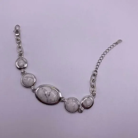 Etienne Aignier Silver Marble Bracelet - Picture 8 of 8